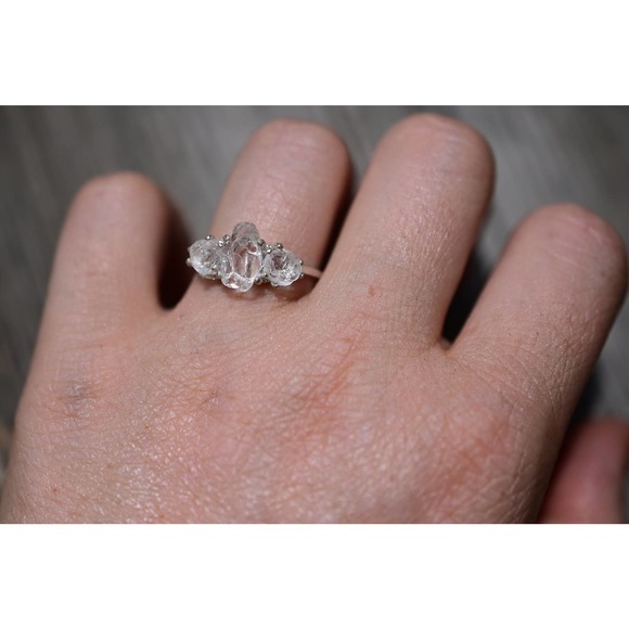 Engagement rings, raw diamond ring, raw stone ring, alternative engageme… - Picture 1 of 5